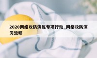 2020网络攻防演练专项行动_网络攻防演习流程
