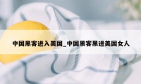 中国黑客进入美国_中国黑客黑进美国女人