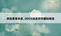 微信黑客攻击_DDOS攻击软件图标微信