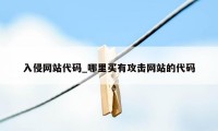 入侵网站代码_哪里买有攻击网站的代码