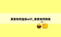 黑客如何连接wifi_黑客如何网络