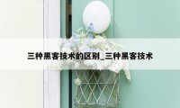 三种黑客技术的区别_三种黑客技术