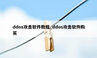 ddos攻击软件教程_ddos攻击软件购买